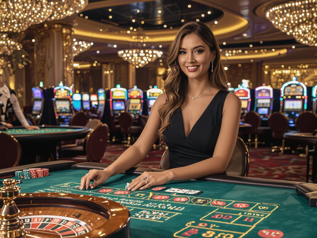 Live Casino Dealer am Roulette-Tisch